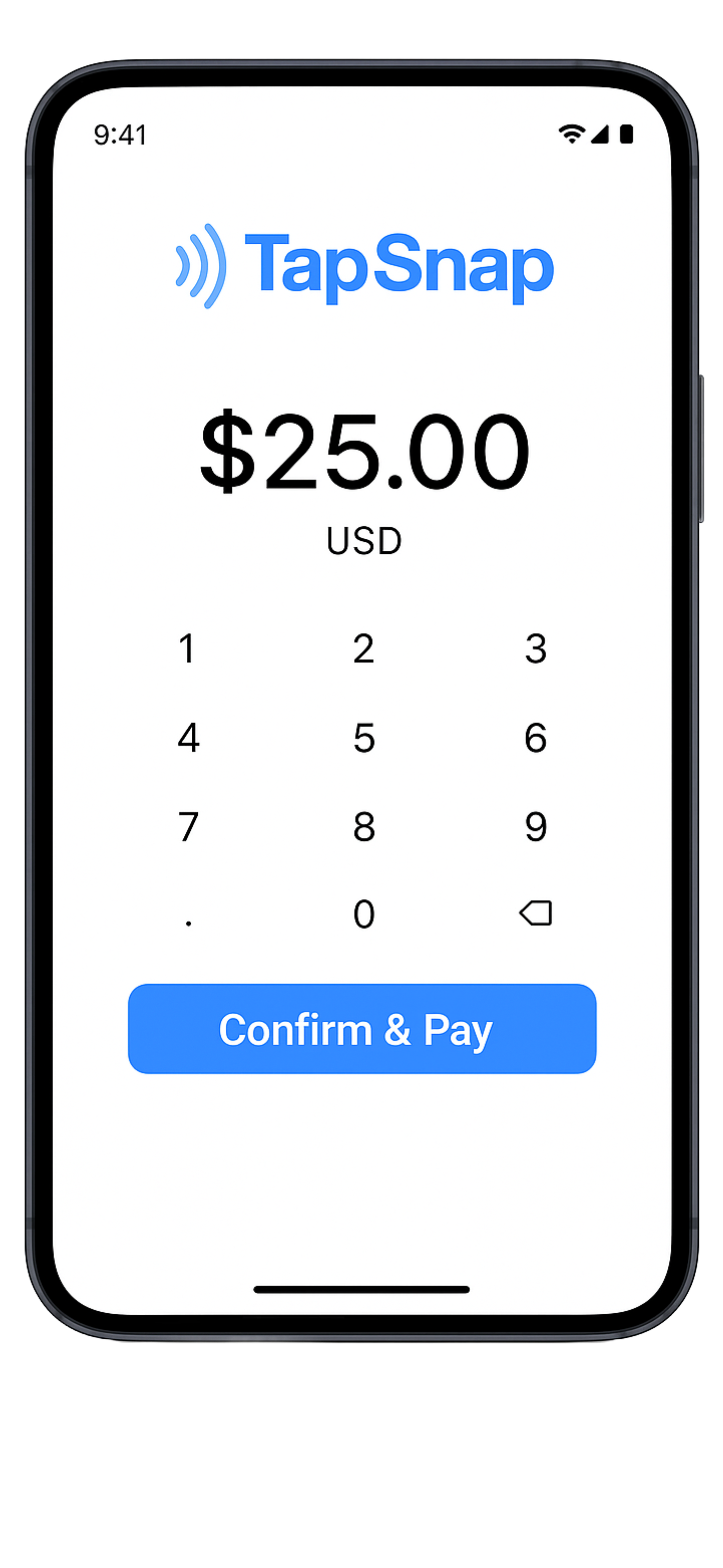 TapSnap Enter Amount