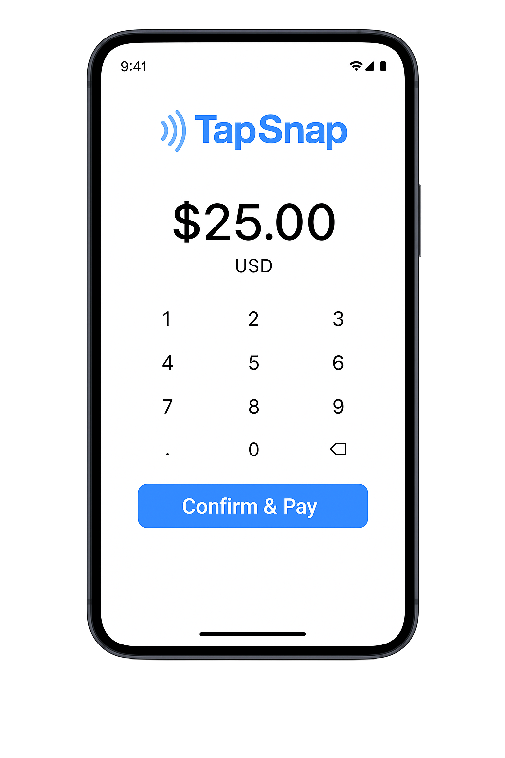 Enter Amount screen
