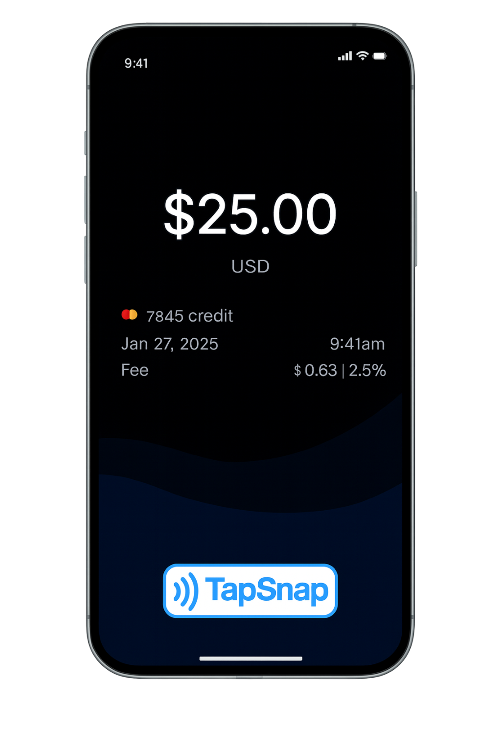 Receipt screen